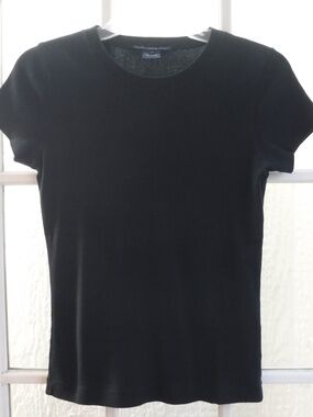 Ralph Lauren Sport Black Pony Logo on Black Color Crewneck Short Sleeve Shirt